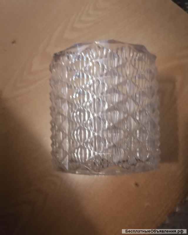 2 хрустальных плафона ссср бра ссср 11х11 см Винтаж метро Отрадное