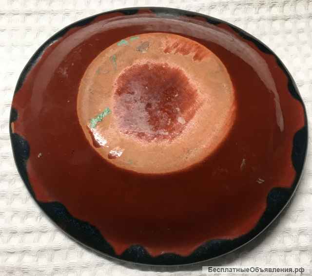 Советский винтаж: блюдце керамическое декоративное