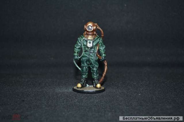 Оловянный солдатик 54 мм. Водолаз спасательной службы ВМФ СССР 1941-1945 гг.