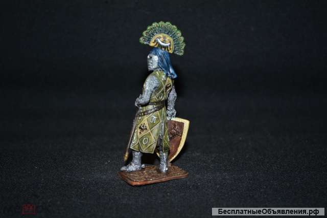 Оловянный солдатик 54 мм. Герцег Генрих фон Бреслау, Германия. 13 век.