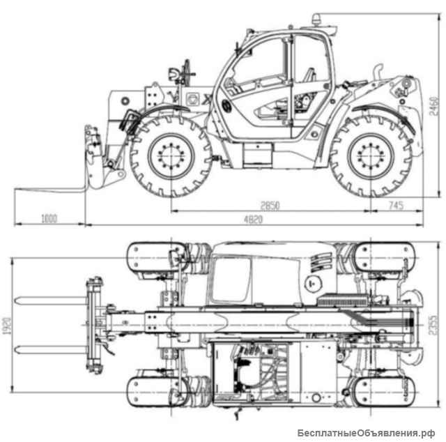 Телескопический погрузчик XCMG XC6-3007K
