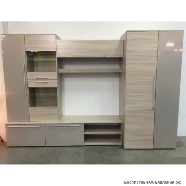 Гостиная Монако 3м цвет ясень/капучино