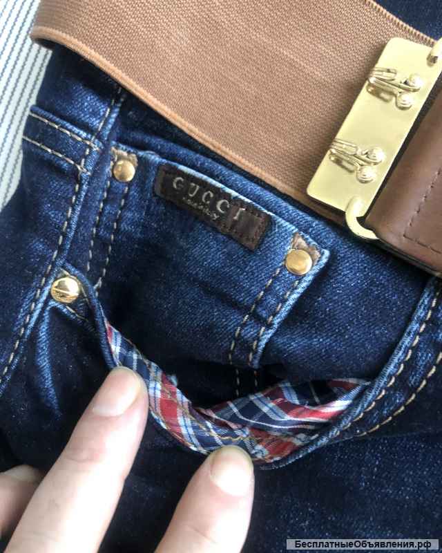 Джинсы Louis Vuitton, Gucci новые