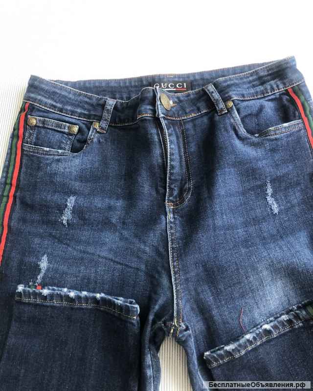 Джинсы Versace, Gucci