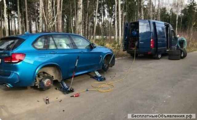 Автопомощь на дорогах Крыма. Выездной шиномонтаж 24/7