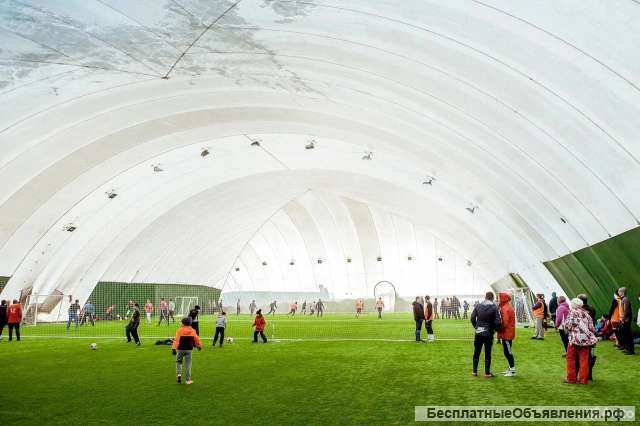 Воздухопорный купол. Манеж. Газон. Крошка. Пушка.