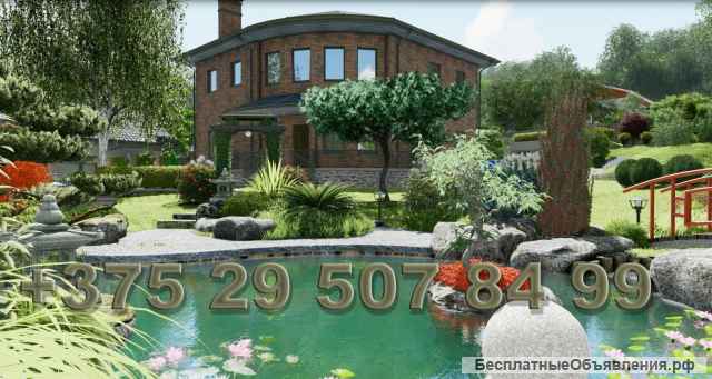 Ландшафтный дизайн. Профессиональные проекты 3Д