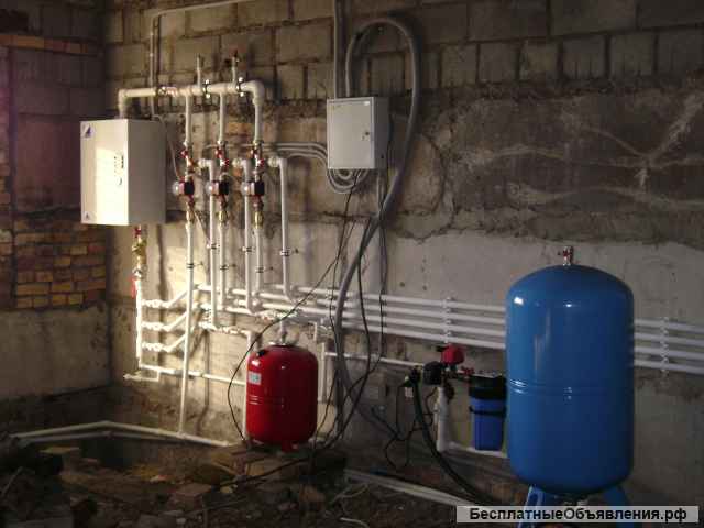 Монтаж отопления и водоснабжения