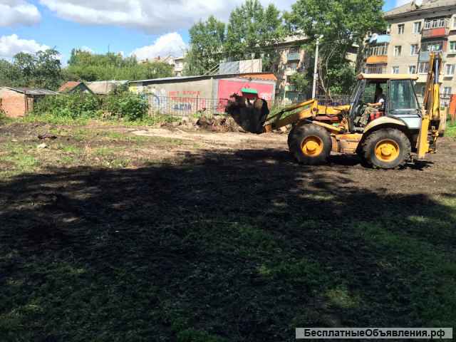Аренда, услуги, заказ экскаватора-погрузчика