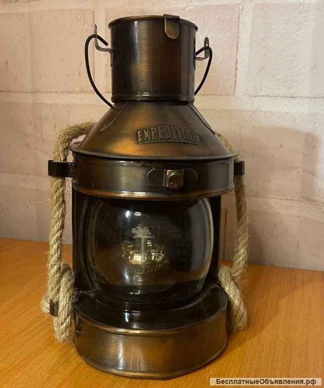 Фонарь лампа керосиновый, сигнальный