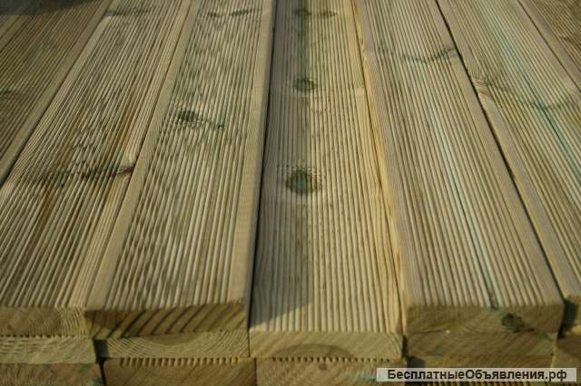 Террасная доска из натурального дерева