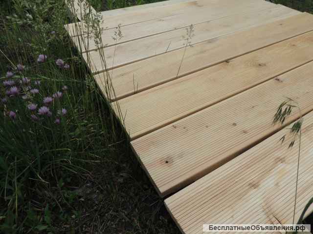 Террасная доска из натурального дерева