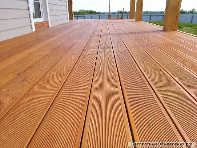 Террасная доска из натурального дерева