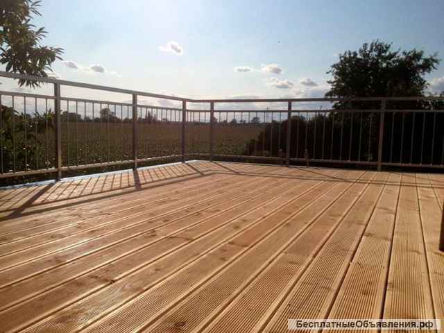 Террасная доска из натурального дерева