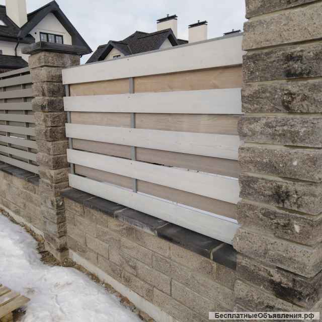 Заборы из натурального дерева