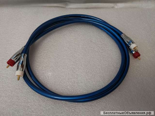Hi-End AVplay AV-0801 высококачественный кабель 2 RCA к 2 RCA 4N OFC Cooper 1м пара стерео НОВЫЙ