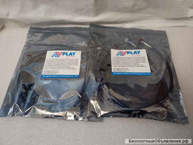 Hi-End AVplay AV-0801 высококачественный кабель 2 RCA к 2 RCA 4N OFC Cooper 1м пара стерео НОВЫЙ