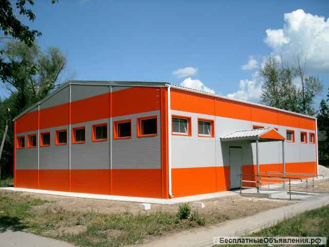 Быстровозводимые склады, ангары из сэндвич панелей