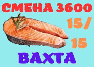 Упаковщик(ца) рыбных полуфабрикатов Вахта 15/30/45 Москва Бесплатное проживание и питание
