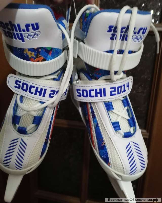 Sochi 2014 коньки детские фигурные Раздвижные 29 р-33 р