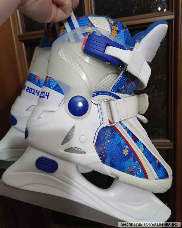 Sochi 2014 коньки детские фигурные Раздвижные 29 р-33 р
