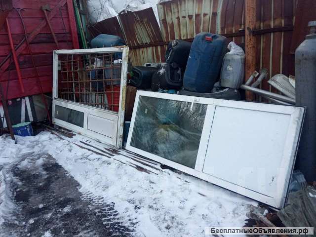 Дверь пластиковая двустворчатая
