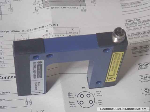 Фотоэлектрический датчик вилочный Telemecanique XUYFALNEP40030