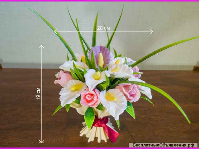 Букет цветов из мыла, подарок на 8 марта