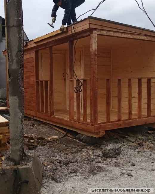 Бытовка с верандой