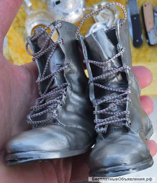 Шкатулки сапоги для ювелирных изделий, сплав белого металла