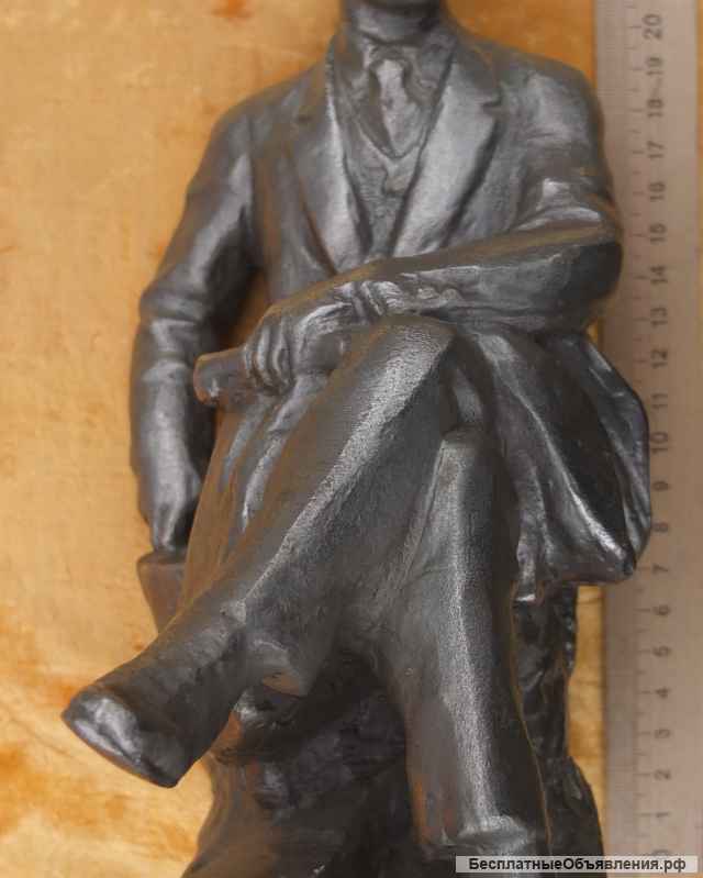 Силуминовая статуэтка Ленин на пеньке, авторская, СССР