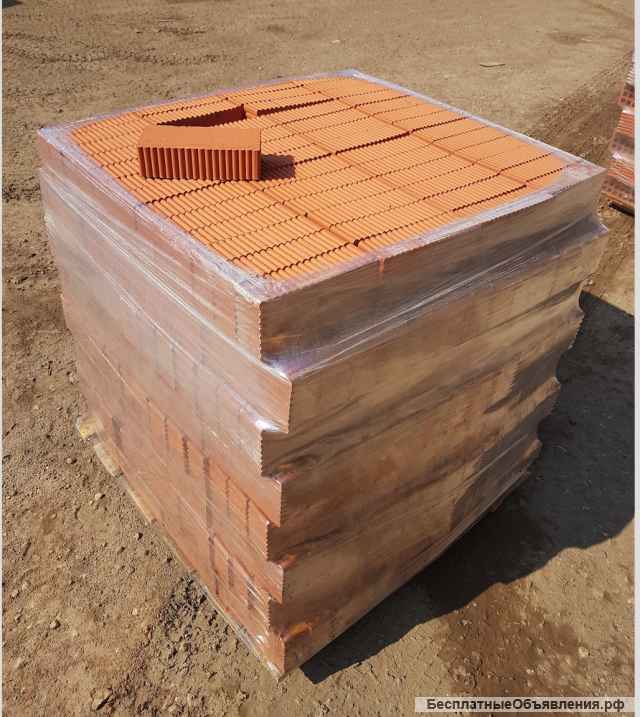 Кирпич рядовой полнотелый керамический М150 М200