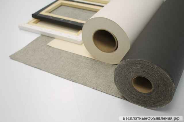 Холст в рулоне для живописи и под печать с собственного производства