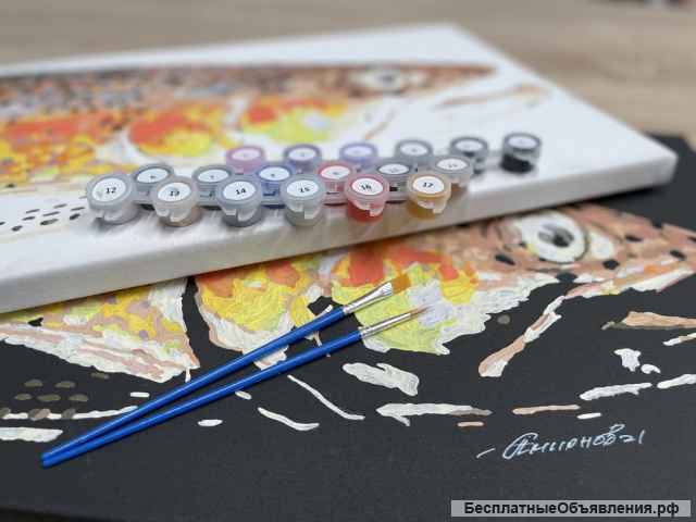 Картины по номерам на черном холсте от российского производителя