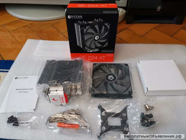 SE-224-XT Кулер для процессора ID-cooling, черный ИДЕАЛ оригинальный НОВЫЙ