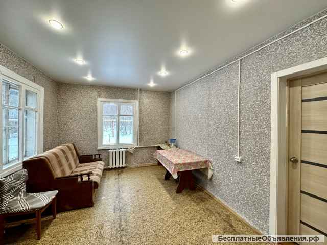 Двухкомнатная квартира с приусадебным участком 2 сотки