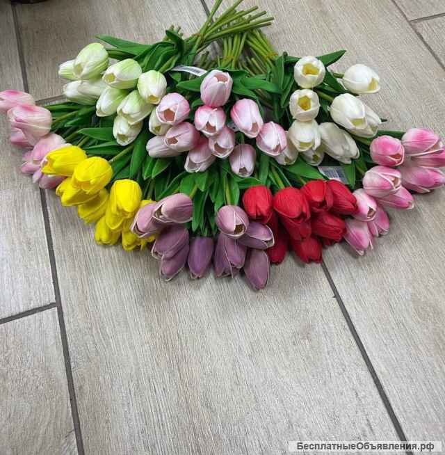 Искусственные цветы тюльпаны опт