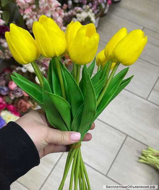 Искусственные цветы тюльпаны опт