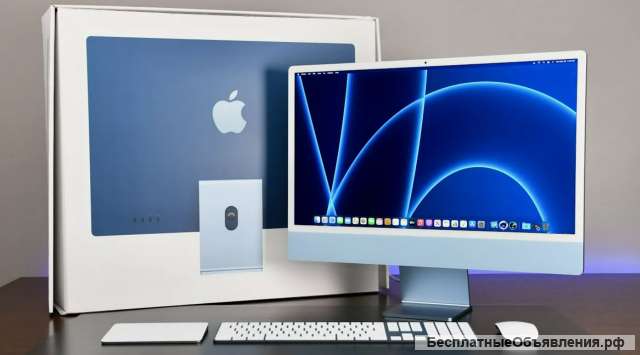 Моноблок Apple iMac 24 m1 512 gb blue Retina 4,5K