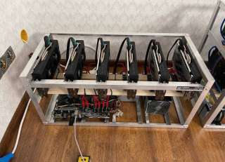 Ферма для майнинга, 4 рига (990mh/s ETC)