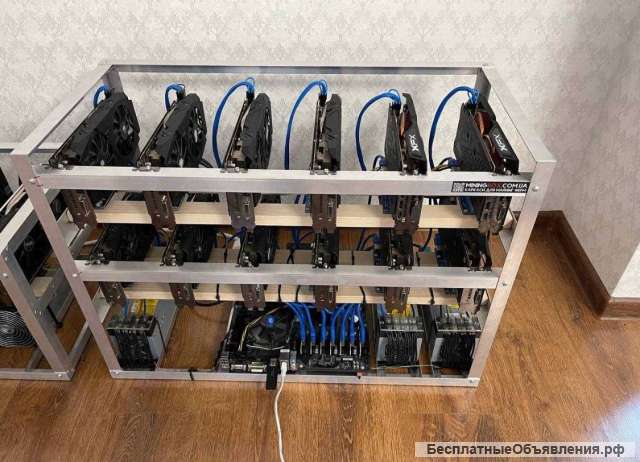 Ферма для майнинга, 4 рига (990mh/s ETC)