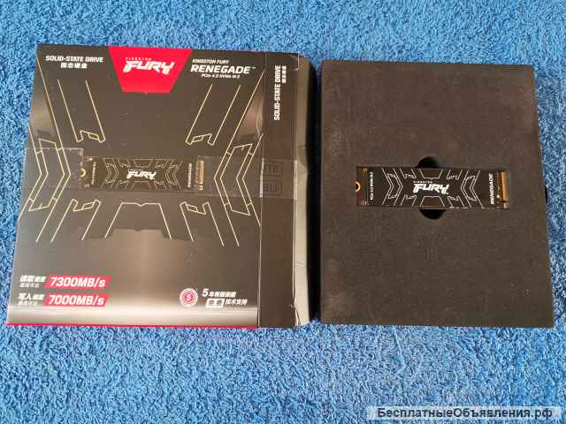 SSD 1Tb (1000 ГБ) SFYRS/1000G Kingston HYPERX FURY Renegade PCIe 4.0 NVMe M.2 2280 оригинальный НОВЫ