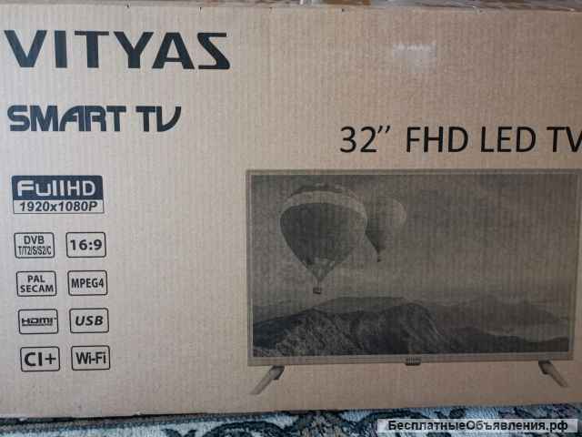 Телевизор Витязь 32LF1211 Smart БЕЛЫЙ оригинальный НОВЫЙ