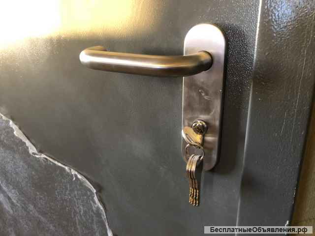 Дверь металлическая с коробкой и ключами (новая)