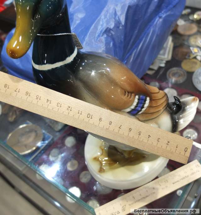 Фарфоровая статуэтка Утка красавица, немецкий коллекционный фарфор, фирvа Goebel, Германия