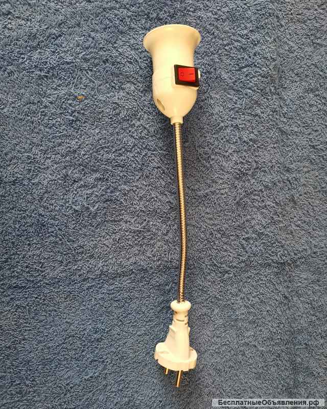 Ночник или Адаптер EU-2 для розетки лампы E27 ЕС с выключателем ВКЛ / ВЫКЛ оригинальный НОВЫЙ