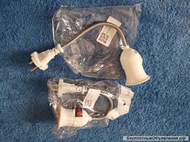 Ночник или Адаптер EU-2 для розетки лампы E27 ЕС с выключателем ВКЛ / ВЫКЛ оригинальный НОВЫЙ