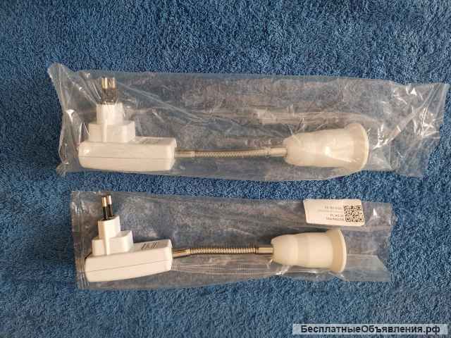 Адаптер EU-3 для розетки лампы E27 ЕС с выключателем ВКЛ / ВЫКЛ (ночник EU-3) оригинальный НОВЫЙ