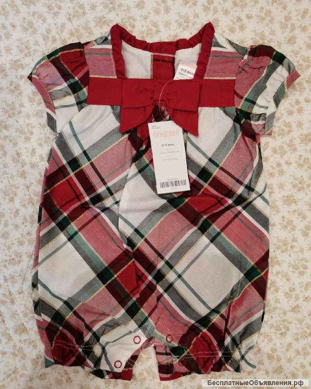 Gymboree Новый Фирменный Ромпер Комбинезон р.0-3 мес /рост 48-59 см