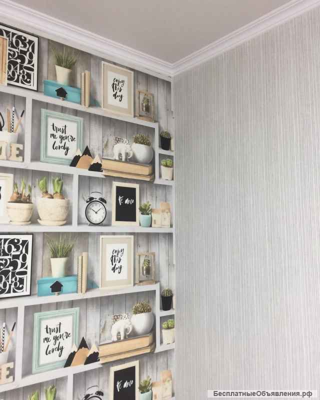 Поклейка обоев